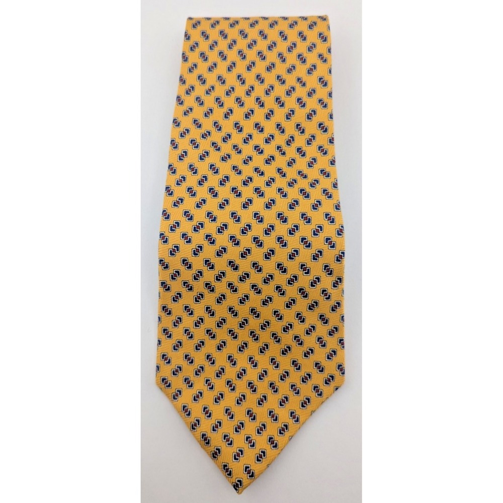 Lauren Ralph Lauren Men's Tie 100% Silk Necktie Hand Finished Geometric USA Made